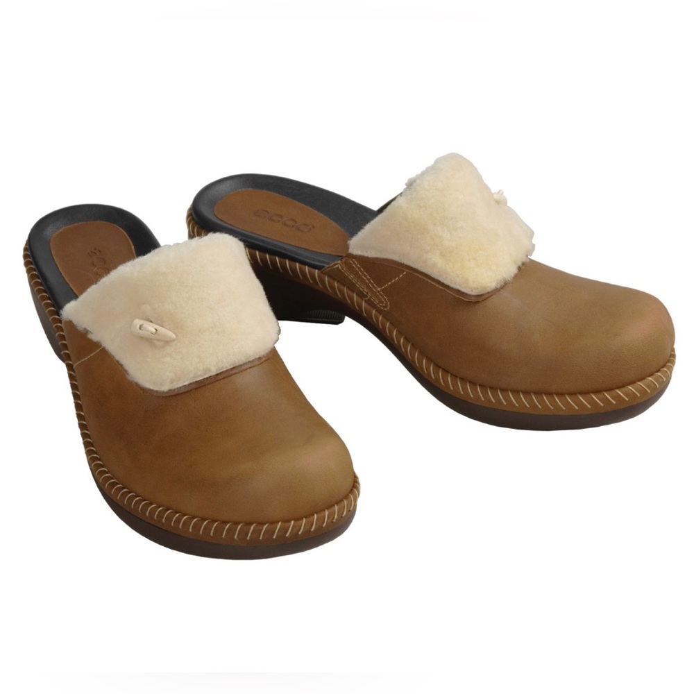 NIB ECCO Casyal Clog Bison/Ice White